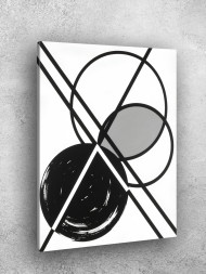 Holstga bosilgan poster "Geometrik muvozanat"