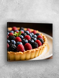 Holstga bosilgan poster &quot;O‘rmon rezavorli tart&quot;