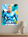 Holstga bosilgan poster &amp;quot;Futbolchi Erling Holand&amp;quot;