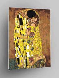 Raqamlar bo'yicha rasm "Gustav Klimt - O'pish"