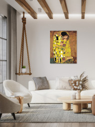 Raqamlar bo'yicha rasm "Gustav Klimt - O'pish"