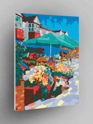 Картина по номерам &amp;quot;Цветочный продавец&amp;quot;