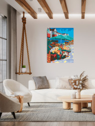 Картина по номерам &amp;quot;Цветочный продавец&amp;quot;