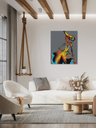 Картина по номерам &amp;quot;Девушка в шляпе&amp;quot;