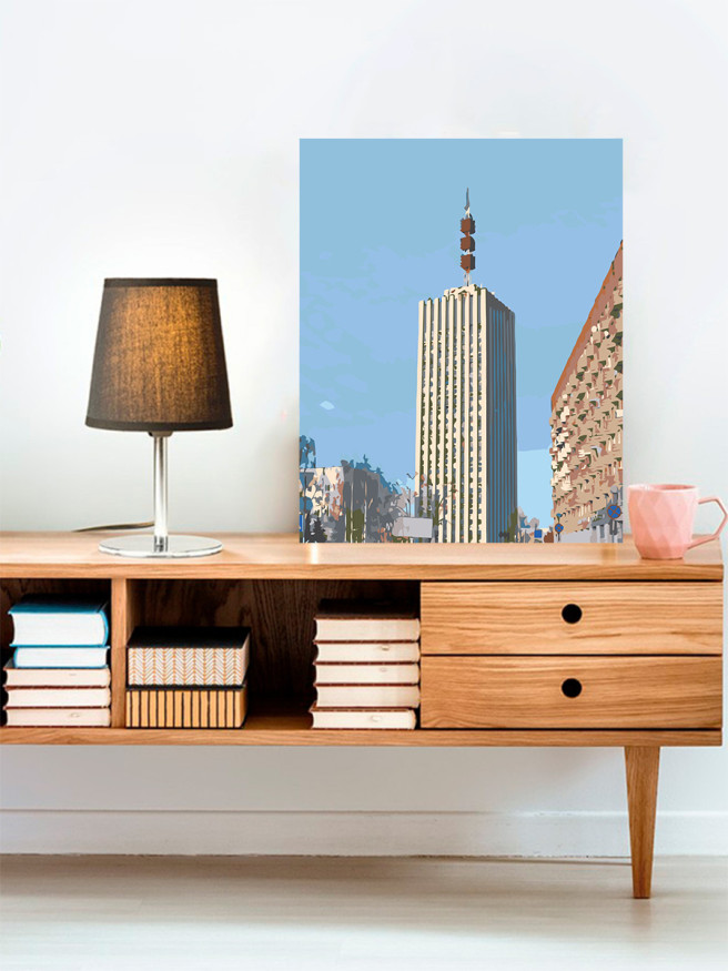 Картина по номерам &amp;quot;Многоэтажка&amp;quot;