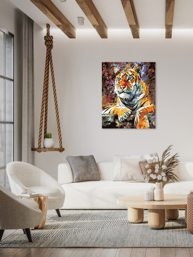 Raqamlar bo&amp;#039;yicha rasm &amp;quot;Chiroyli yo&amp;#039;lbars&amp;quot;