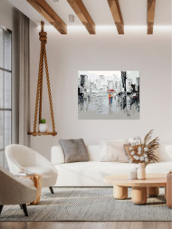 Картина по номерам &amp;quot;Пара под зонтом&amp;quot;