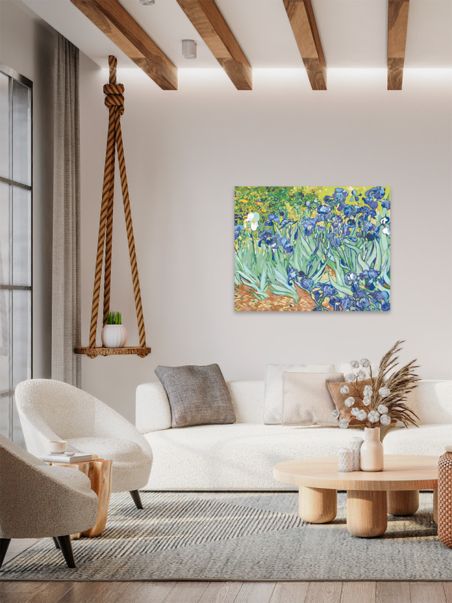 Картина по номерам &amp;quot;Фиолетовые цветы&amp;quot;