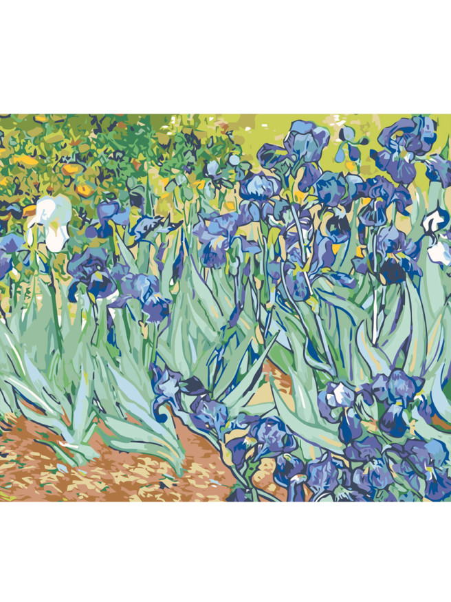 Картина по номерам &amp;quot;Фиолетовые цветы&amp;quot;