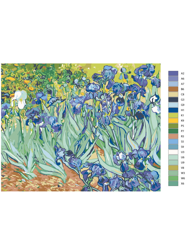 Картина по номерам &amp;quot;Фиолетовые цветы&amp;quot;