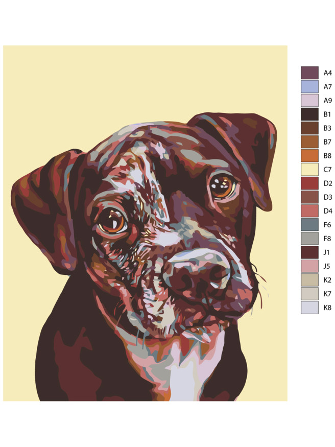 Raqamlar bo&amp;#039;yicha rasm &amp;quot;Kuchuk rasmi&amp;quot;