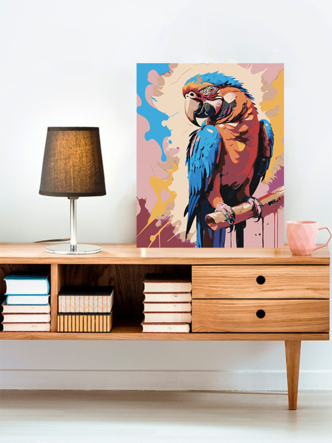 Raqamlar bo&amp;#039;yicha rasm &amp;quot;Chiroyli to&amp;#039;tiqush&amp;quot;