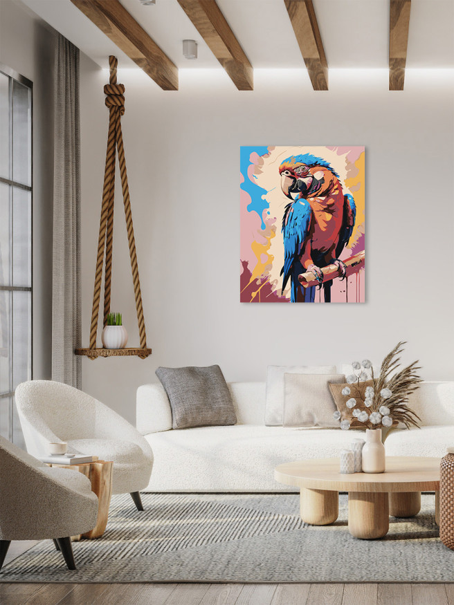 Raqamlar bo&amp;#039;yicha rasm &amp;quot;Chiroyli to&amp;#039;tiqush&amp;quot;