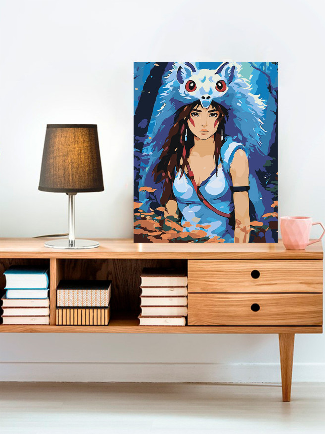 Картина по номерам &amp;quot;Дикая девушка&amp;quot;