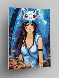 Картина по номерам &amp;quot;Дикая девушка&amp;quot;
