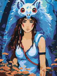 Картина по номерам &amp;quot;Дикая девушка&amp;quot;