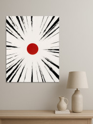 Holstga bosilgan poster "Chiziqlar energiyasi"