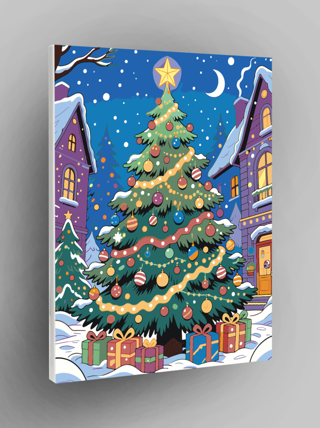 Raqamlar bo‘yicha rasm &amp;quot;Yangi yil archasi&amp;quot;