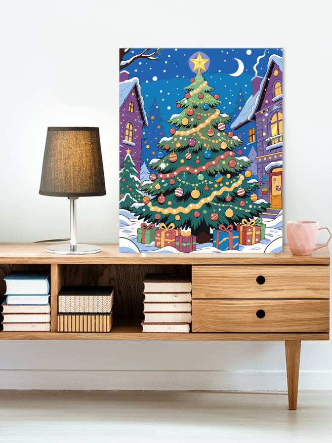 Raqamlar bo‘yicha rasm &amp;quot;Yangi yil archasi&amp;quot;