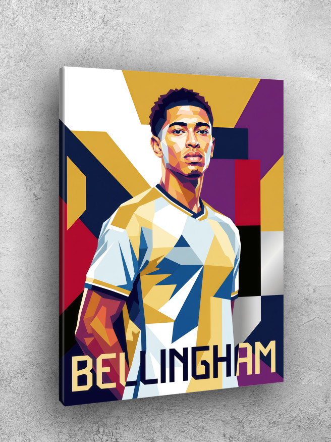 Holstga bosilgan poster &amp;quot;Futbolchi Jud Bellingem&amp;quot;