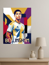 Holstga bosilgan poster "Futbolchi Jud Bellingem"