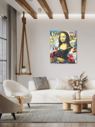 Raqamlar bo'yicha rasm "Leonardo da Vinchi - Mona Liza (pop-art)"