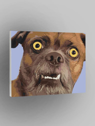 Raqamlar bo&#039;yicha rasm &quot;Qiziqarli it&quot;