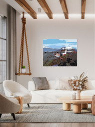 Картина по номерам &amp;quot;Самолёт над горами&amp;quot;