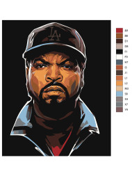 Картина по номерам &amp;quot;Злой мужчина&amp;quot;