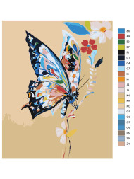 Картина по номерам "Бабочка"