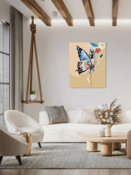 Картина по номерам "Бабочка"