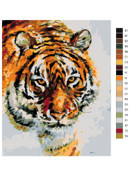 Raqamlar bo&#039;yicha rasm &quot;Ishonchli yo&#039;lbars&quot;