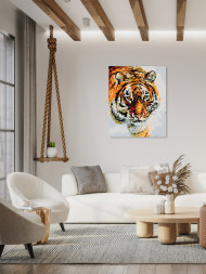 Raqamlar bo&#039;yicha rasm &quot;Ishonchli yo&#039;lbars&quot;