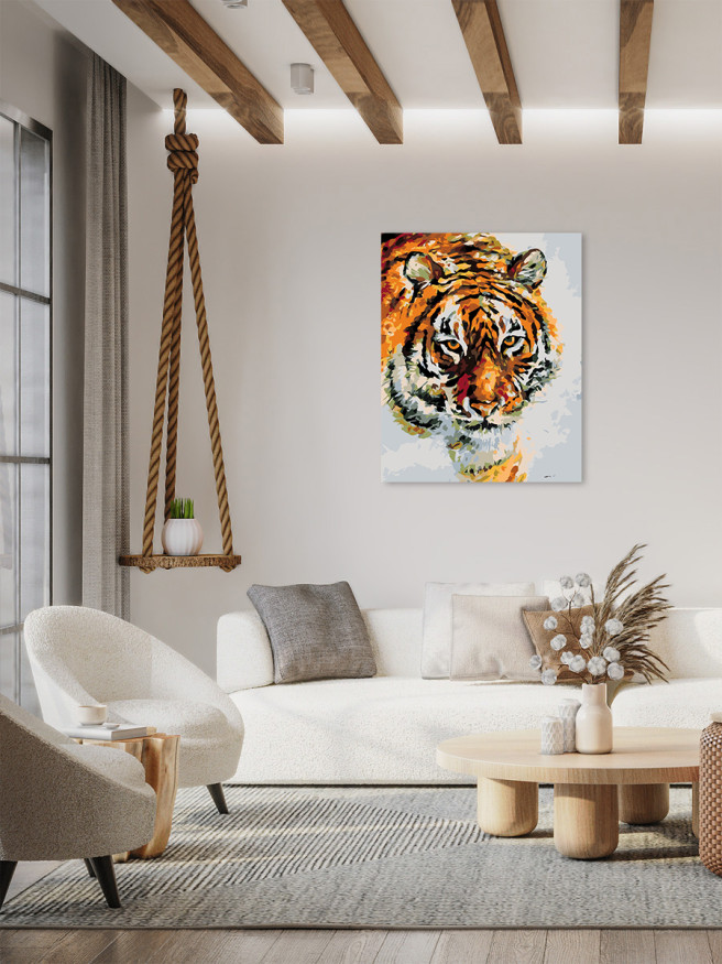 Raqamlar bo&amp;#039;yicha rasm &amp;quot;Ishonchli yo&amp;#039;lbars&amp;quot;