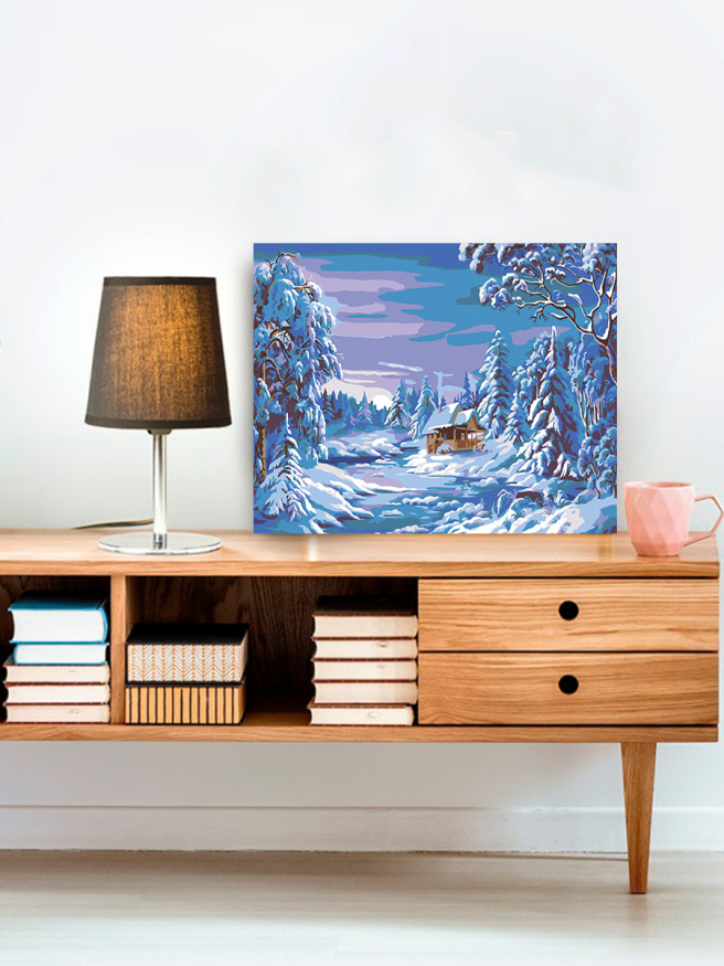 Raqamlar bo&amp;#039;yicha rasm &amp;quot;Qish qizg‘in pallada&amp;quot;