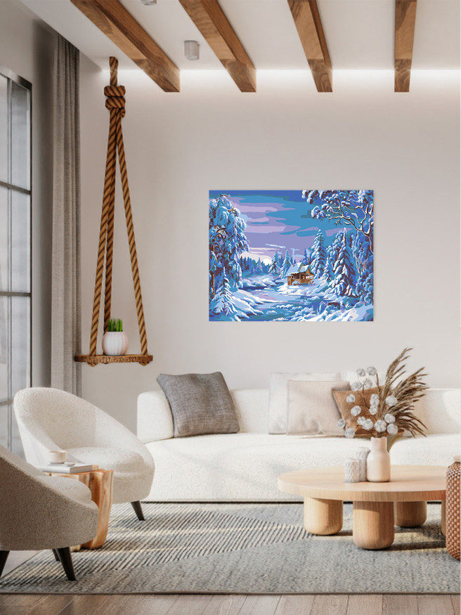 Raqamlar bo&amp;#039;yicha rasm &amp;quot;Qish qizg‘in pallada&amp;quot;