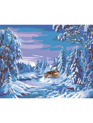 Raqamlar bo'yicha rasm "Qish qizg‘in pallada"