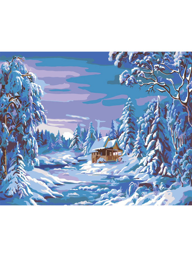 Raqamlar bo&amp;#039;yicha rasm &amp;quot;Qish qizg‘in pallada&amp;quot;