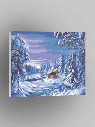 Raqamlar bo'yicha rasm "Qish qizg‘in pallada"