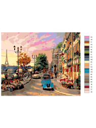 Картина по номерам &amp;quot;Городская суета&amp;quot;
