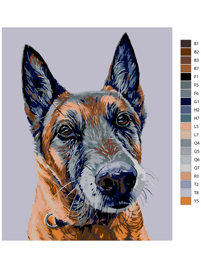 Raqamlar bo&amp;#039;yicha rasm &amp;quot;Kuchuk rasmi&amp;quot;