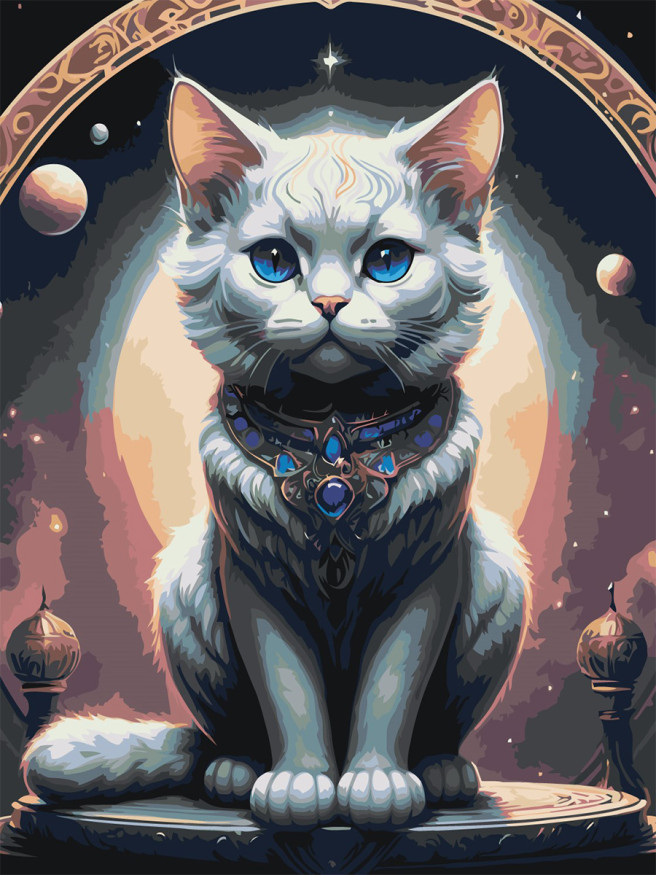 Картина по номерам &amp;quot;Мистический кот&amp;quot;