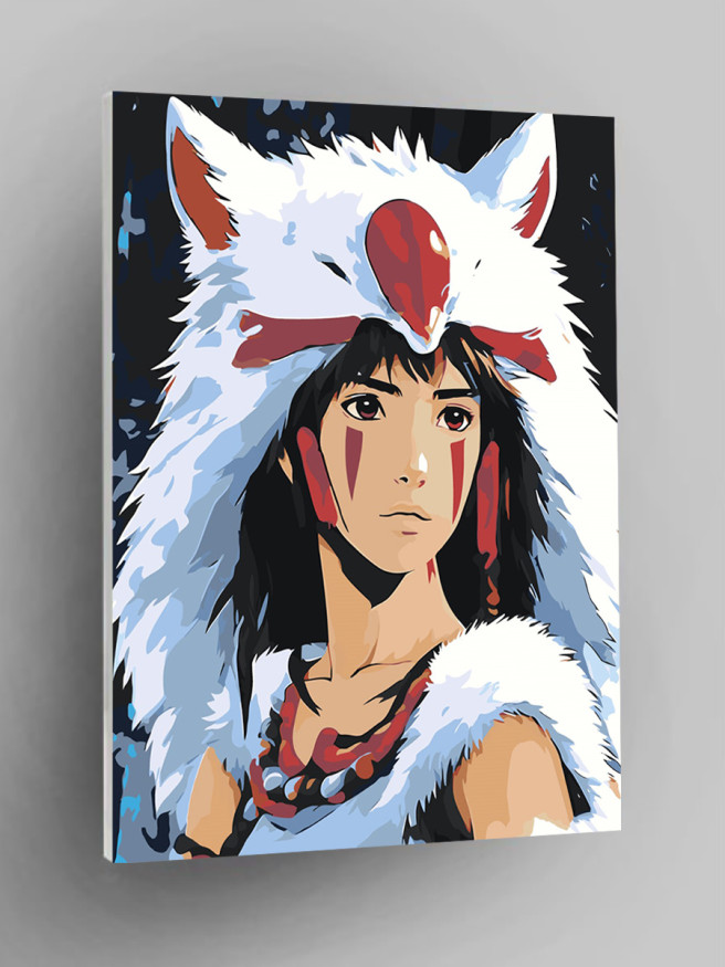 Картина по номерам &amp;quot;Девушка в шапке&amp;quot;