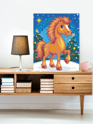 Raqamlar bo‘yicha rasm "Yangi yil oti"