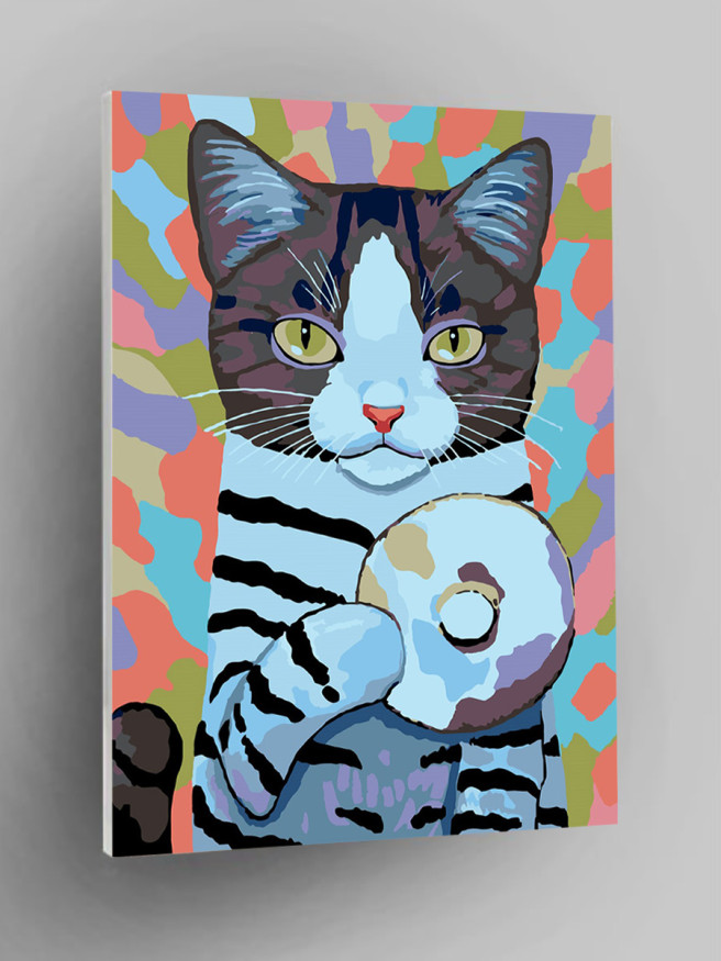 Raqamlar bo&amp;#039;yicha rasm &amp;quot;Pishirilgan bilan mushuk&amp;quot;