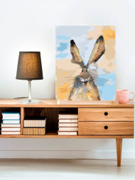 Картина по номерам "Смешной зайка"