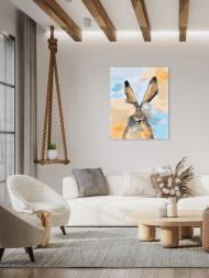 Картина по номерам "Смешной зайка"