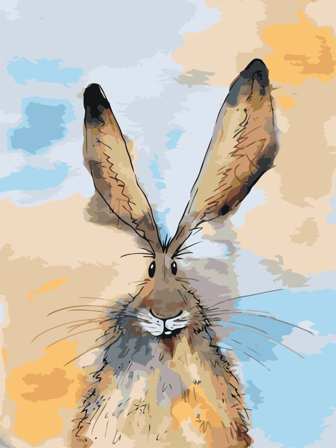 Raqamlar bo&amp;#039;yicha rasm &amp;quot;Qiziqarli quyon&amp;quot;