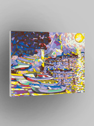 Картина по номерам &amp;quot;Лодки на причале&amp;quot;