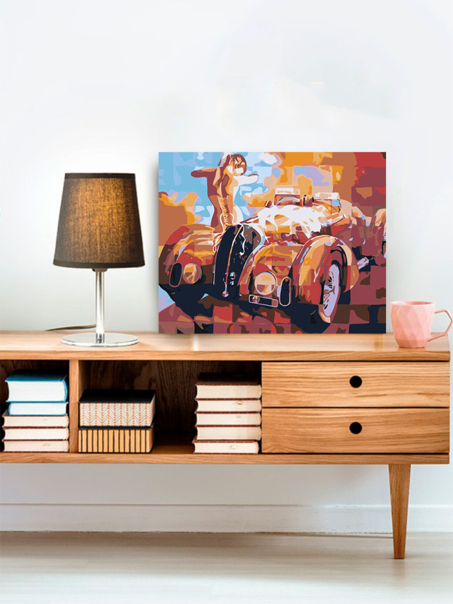 Raqamlar bo&amp;#039;yicha rasm &amp;quot;Mashinada qiz&amp;quot;